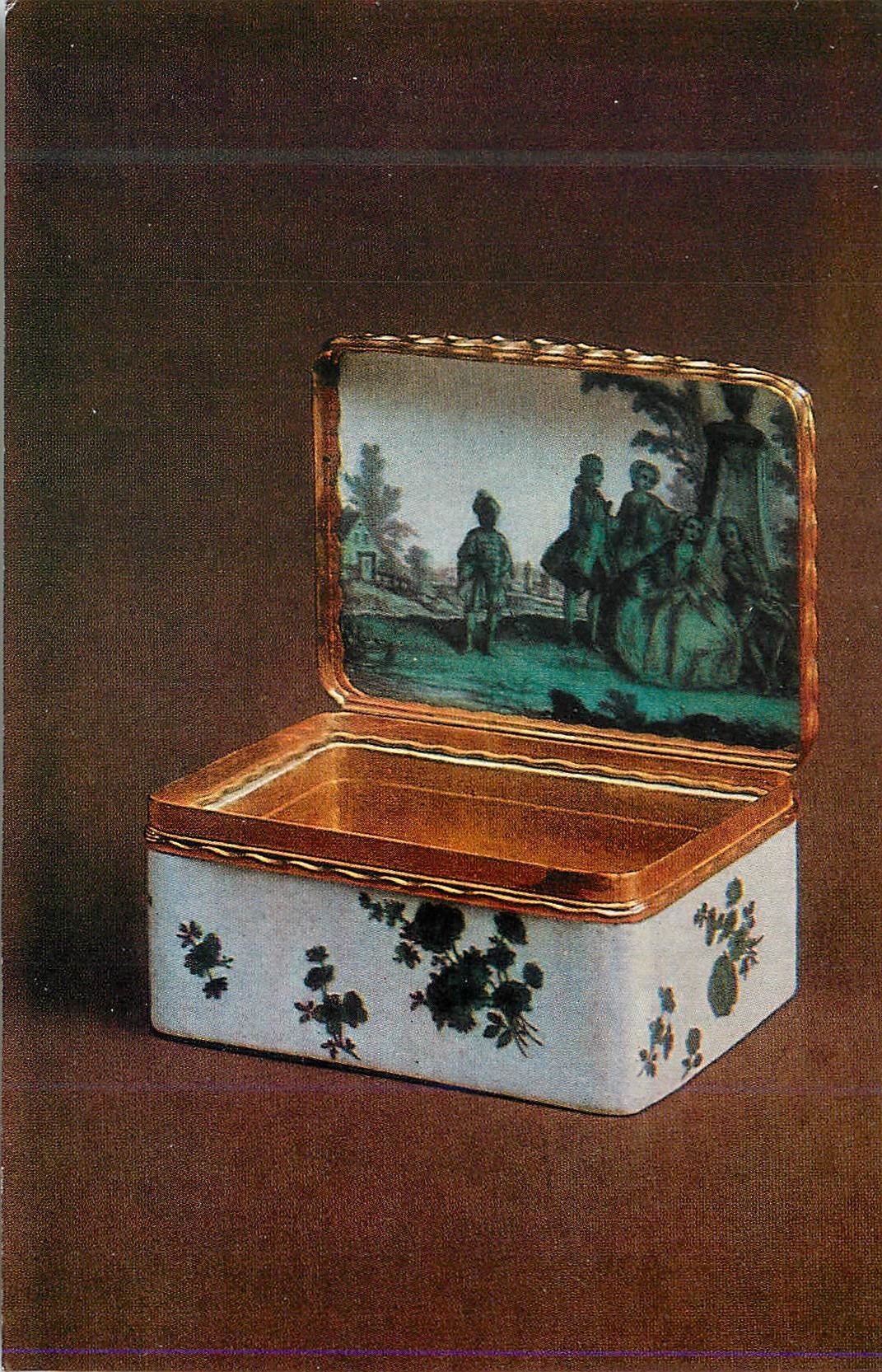 CPM Aurora Art Publishers Leningrad Russian Snuff Boxes Imperial Porcelain Factory St Petersbourg