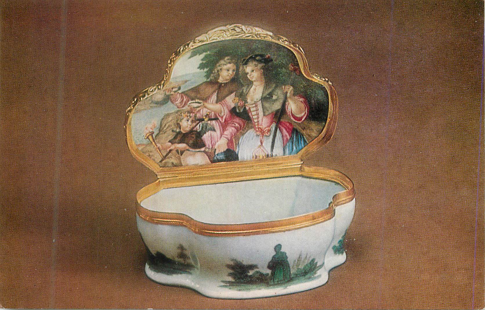 CPM Aurora Art Publishers Leningrad Russian Snuff Boxes Imperial Porcelain Factory St Petersbourg