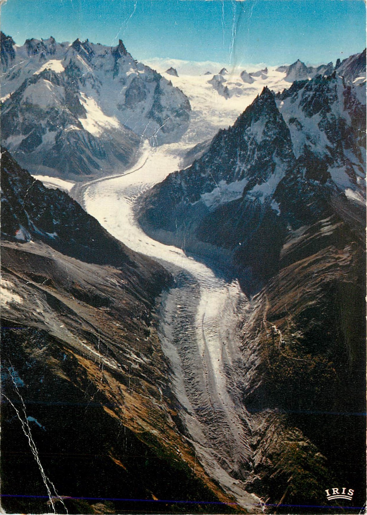 CPM Chamonix Mont Blanc 1924 La Mer de Glace et le Montenvers (1913 m)