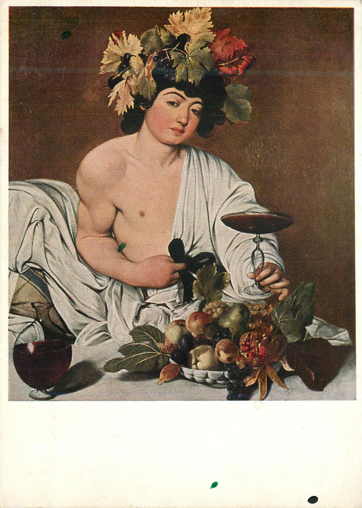 CPM Bacco Firenze Galleria degli Uffizi Il Caravaggio 