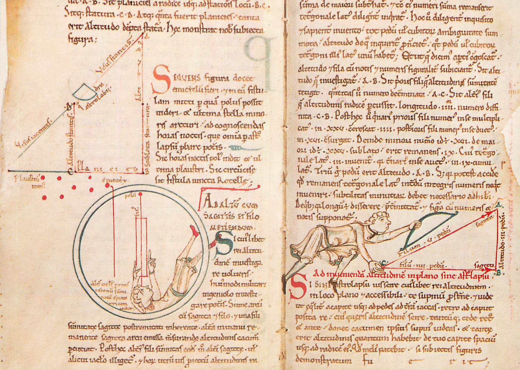 CPM Manuscrit du Mont Saint Michel Figures de Geometrie (Traite d'Astronomie)