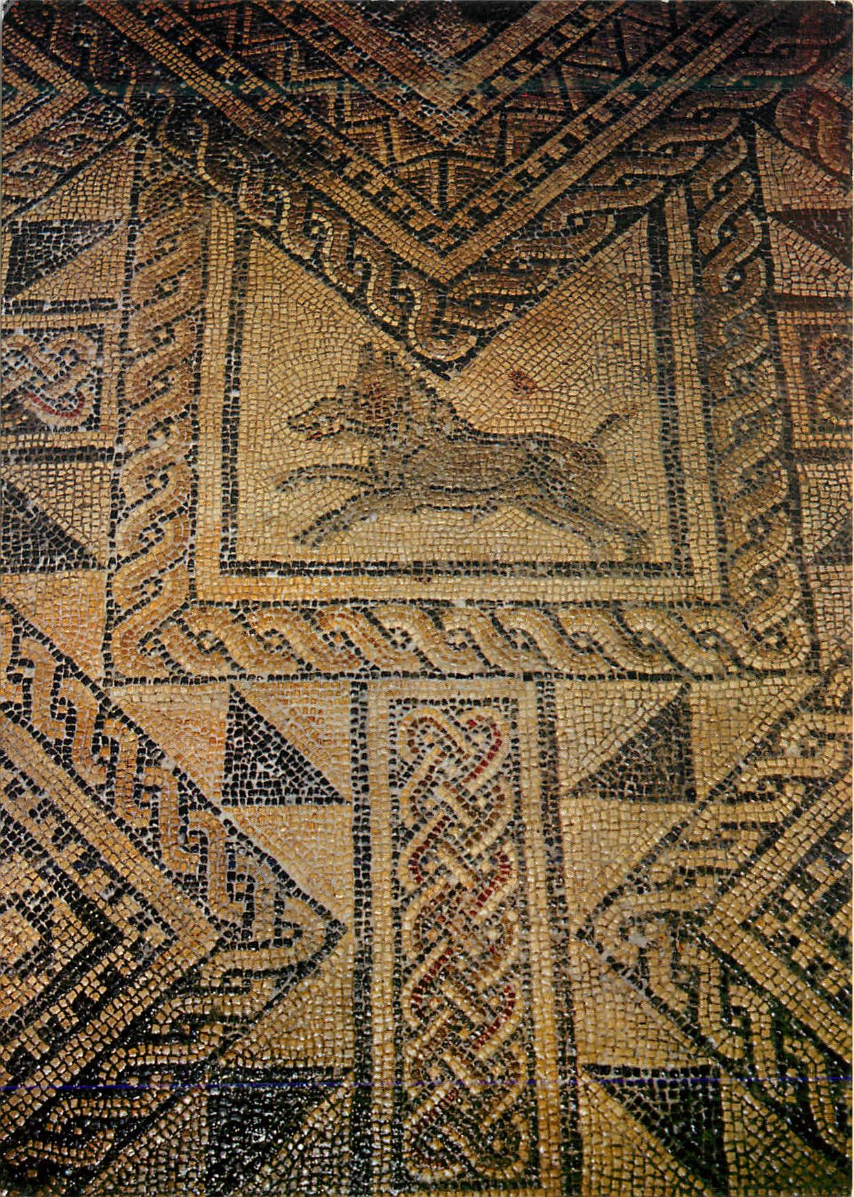 Grand (Vosges) — Basilique Antique — Mosaïque Intérieure - IIIe siècle (Détail) — Photo LIEVAUX