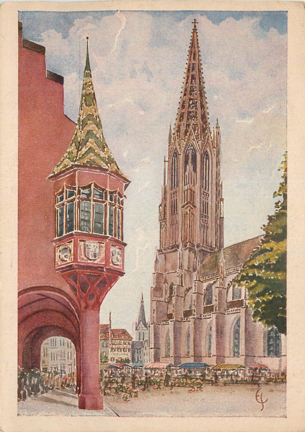 CPM Freiburg im Breisgau Munster Und Kaufhauserker