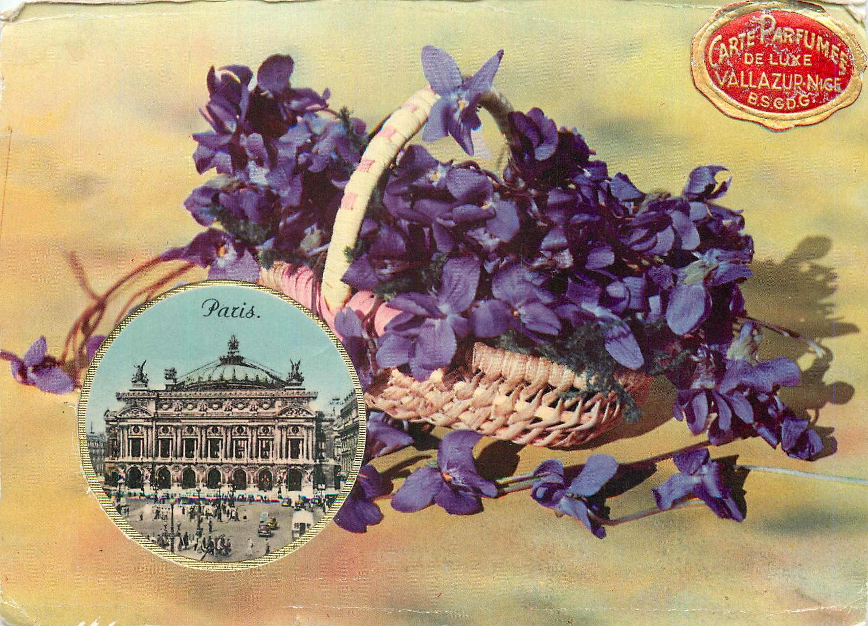 CPM Paris La Doulce France Jolis Sites Fleurs Parfums Opera