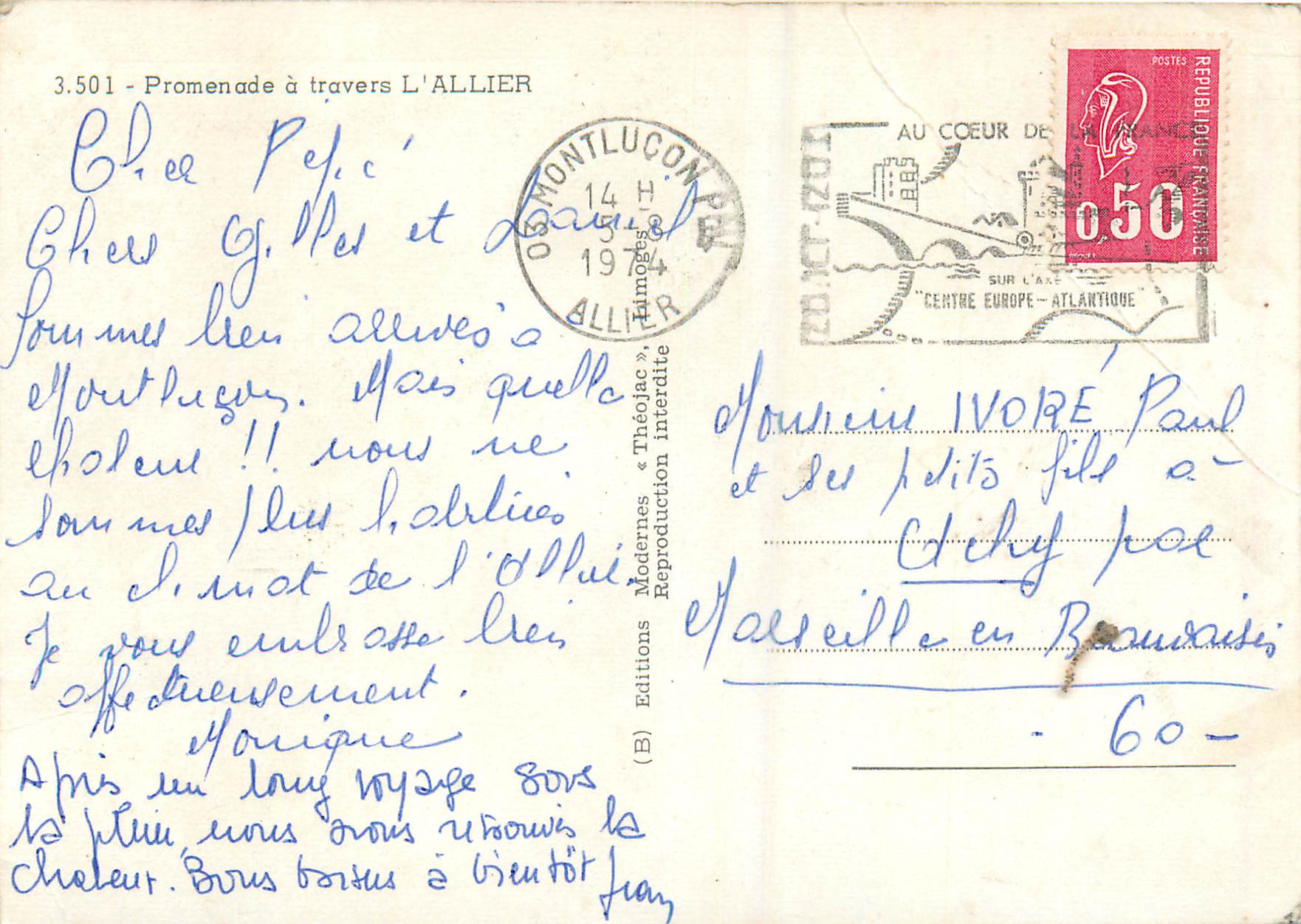 CPM Bourbonnais Allier — Rückseite