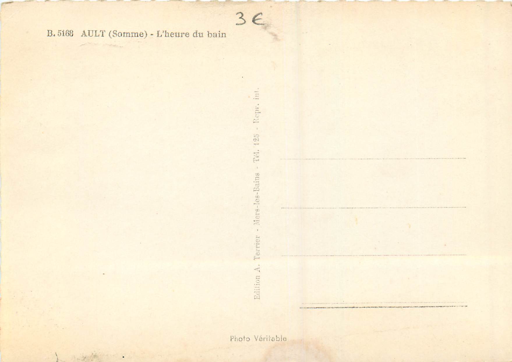 CPM Ault (Somme) L'Heure du Bassin — Back