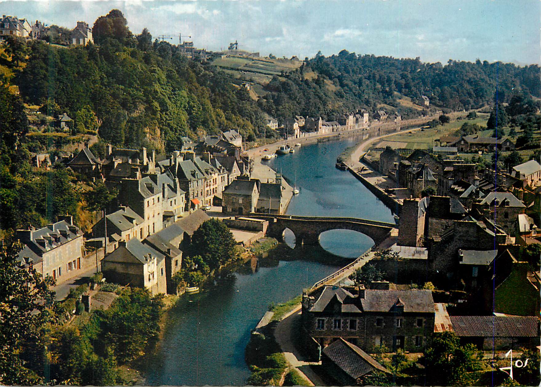 Dinan (C.-du-N.) — Le Pont gothique franchissant la Rance — Éditions d'Art JOS