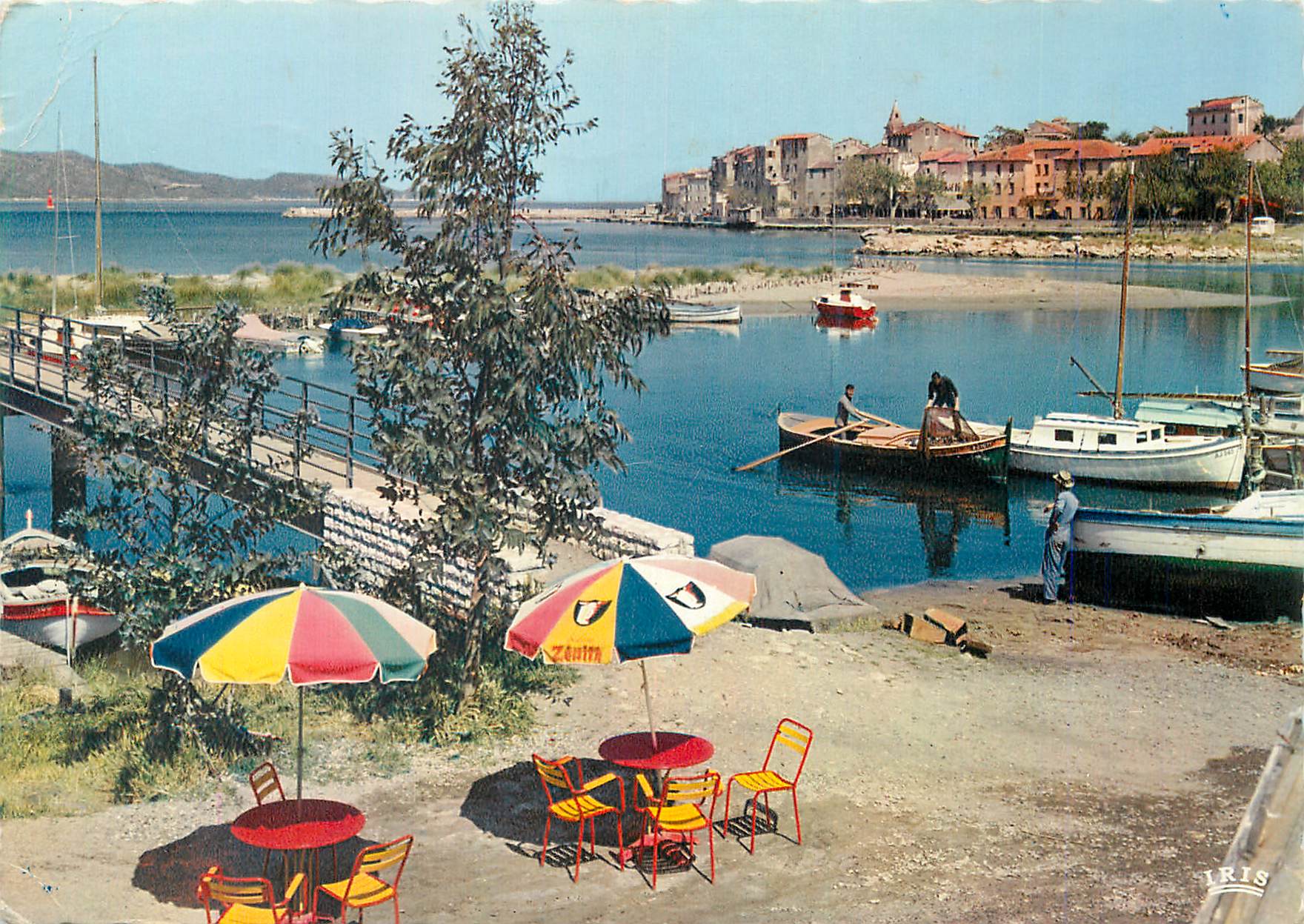 CPM Saint Florent (Corse) Le Pont de l'Aliso Charmes et Couleurs de la Corse Bateau
