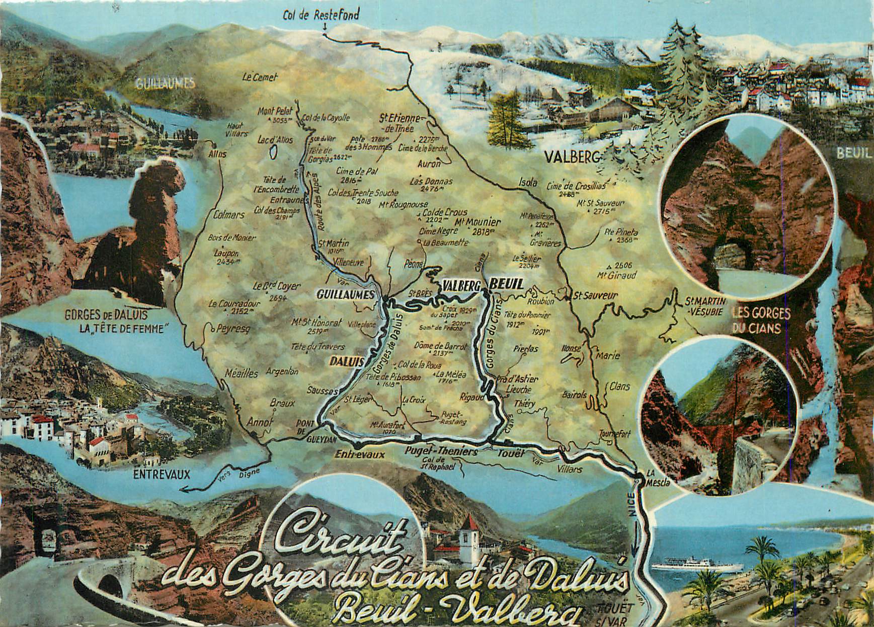CPM Circuit des Gorges du Cians et de Daluis Beuil Valbera