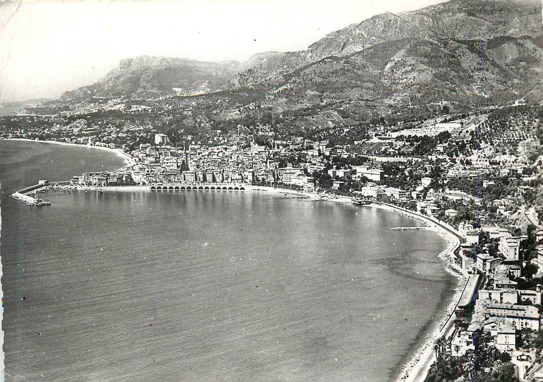 CPM Menton (A M) Vue Generale prise de la Frontiere