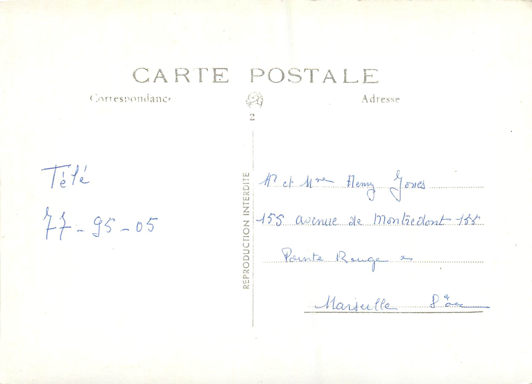 CPM Chapelle — Verso