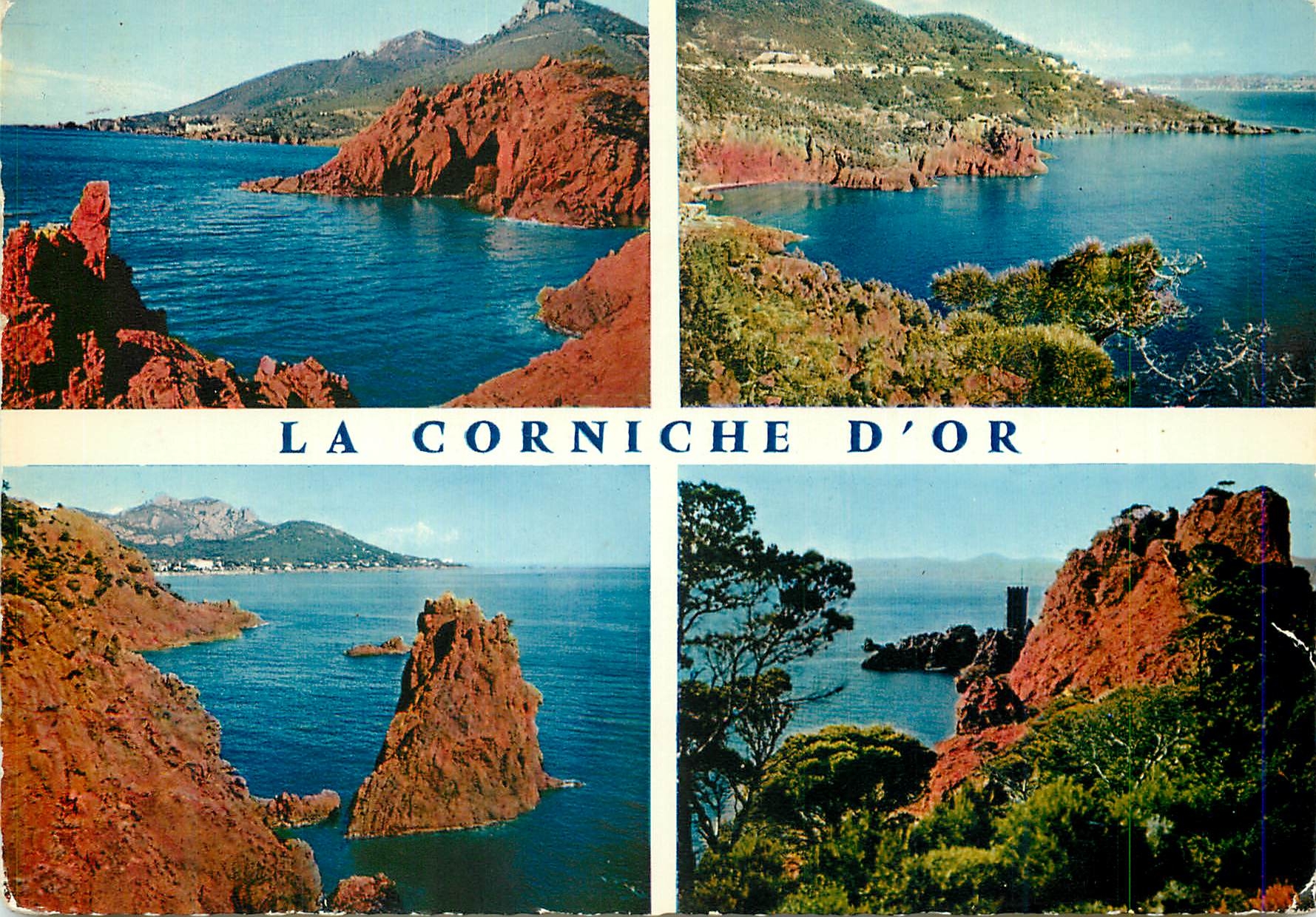 CPM La Corniche d'Or Les rochers du Trayas Les calanques de Theoule Agay vu du Dramont 