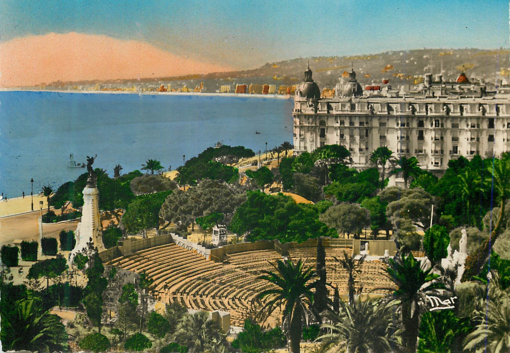 CPM Nice La Cote d'Azur le Jardin Alber Ier et le Theatre de Verdure
