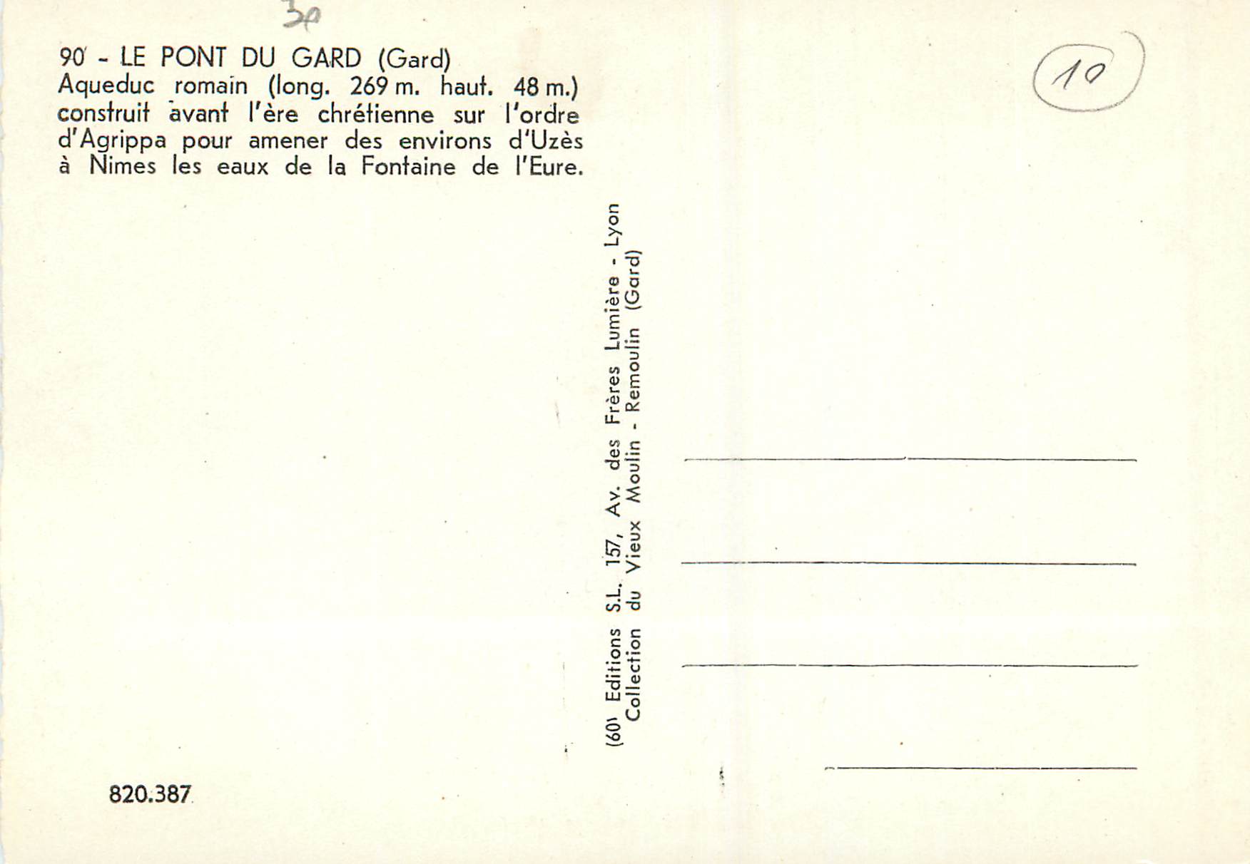 Pont du Gard — Aqueduc romain — Éditions des Frères Lumières — Reverso
