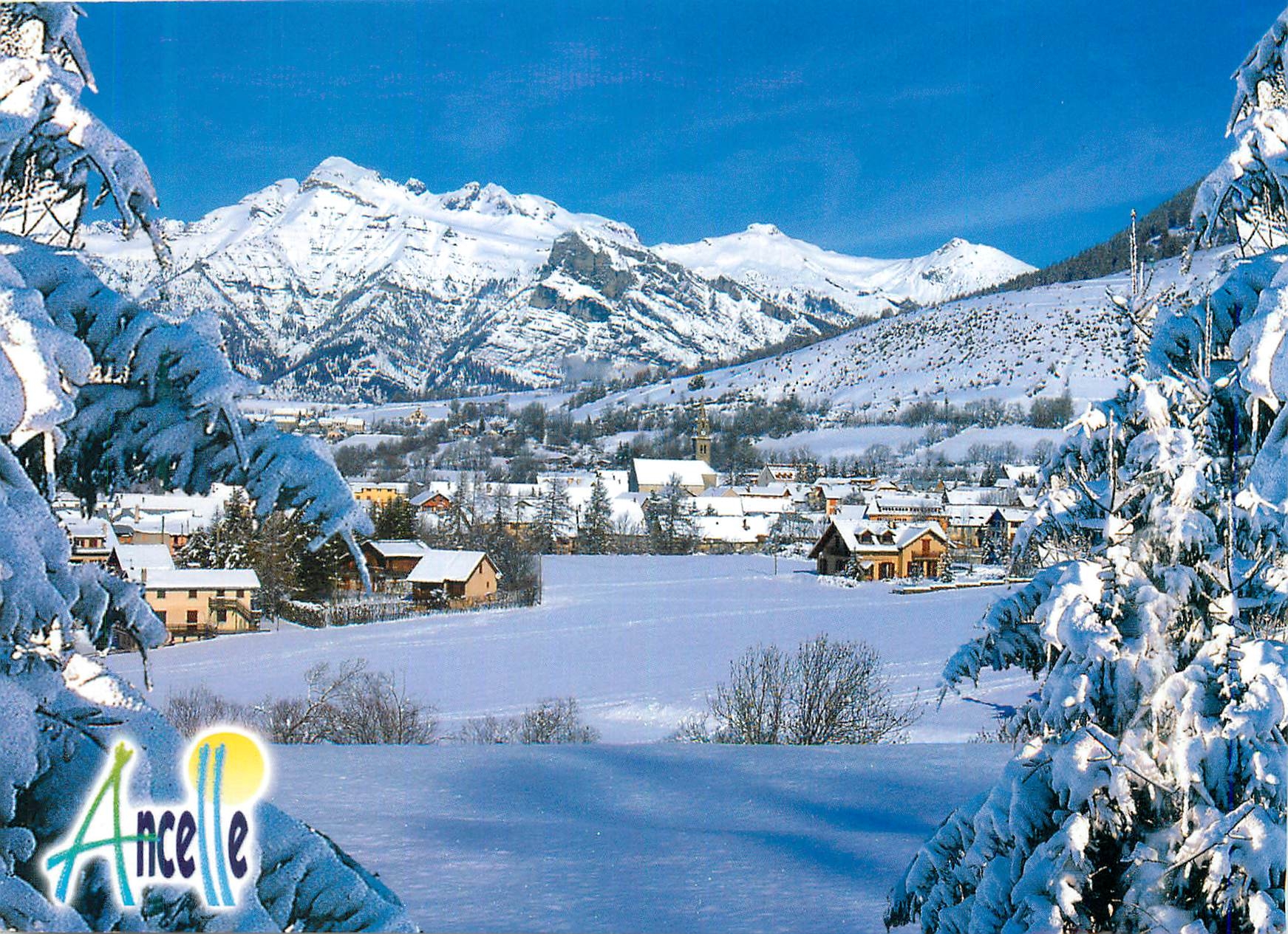 Ancelle — village enneigé — Éditions André, Grenoble