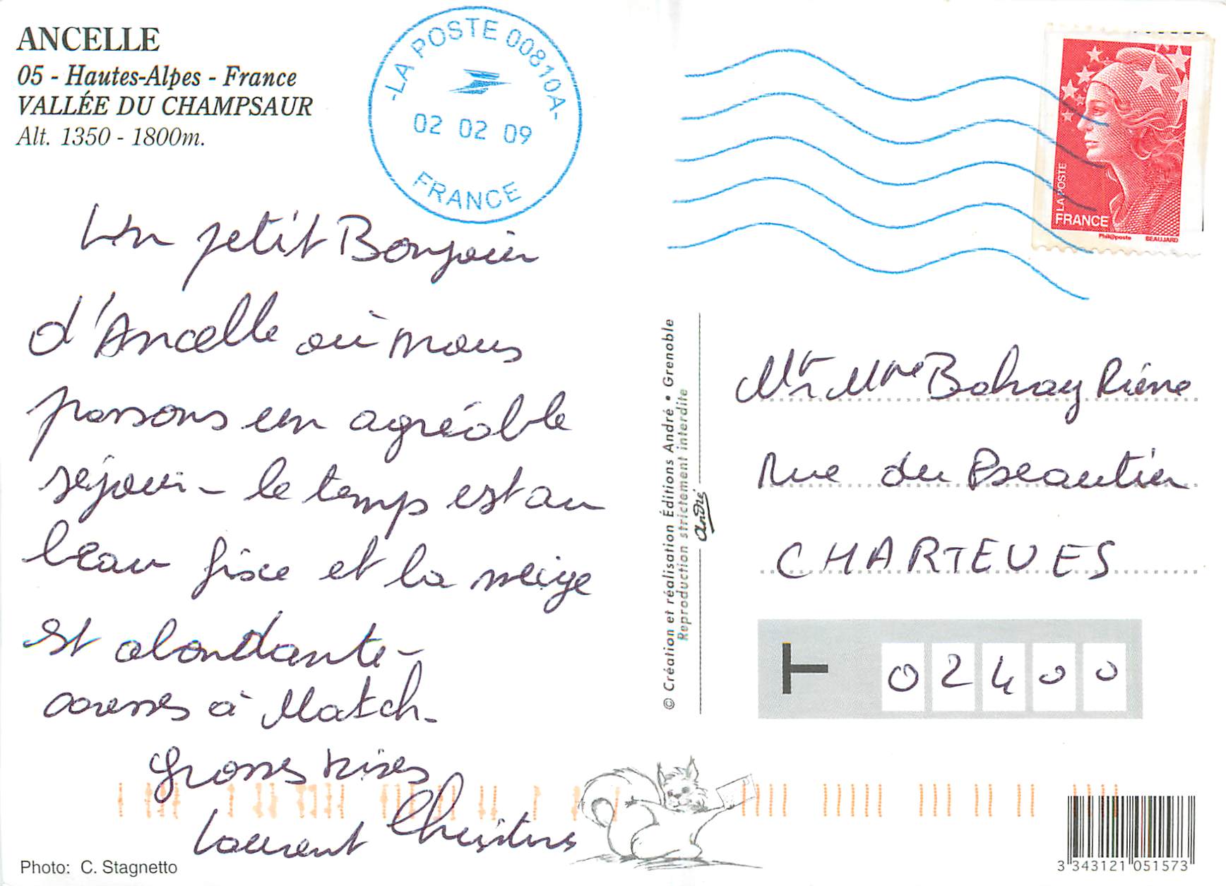 Ancelle — village enneigé — Éditions André, Grenoble — Reverso