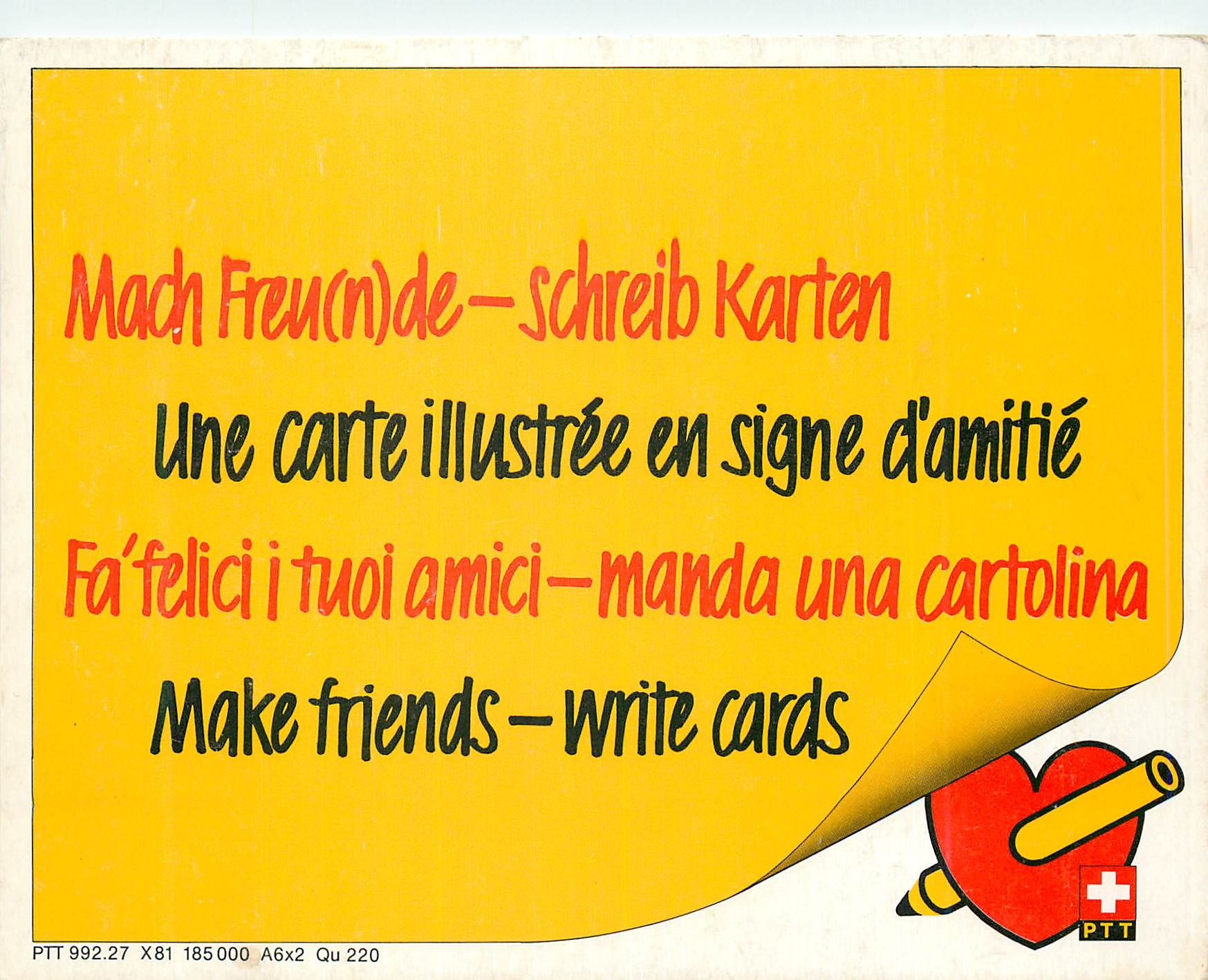 CPM Une carte Illustree en Signe d'Amitie