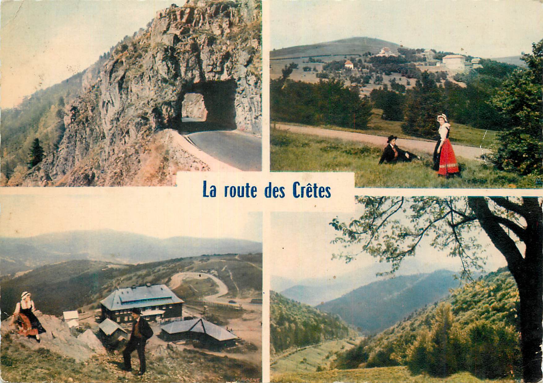 CPA Les Hautes vosges La Route des Cretes