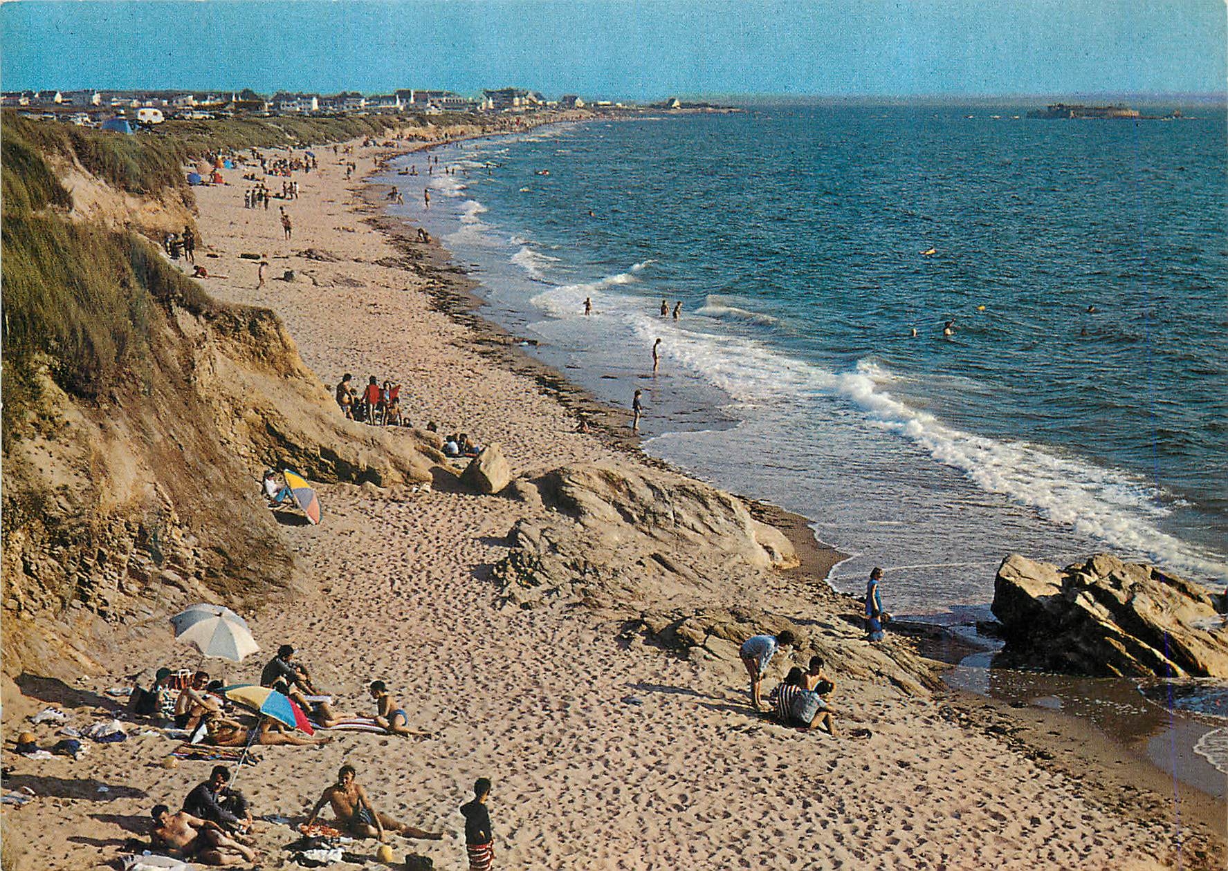 CPA De Guidel a Lorient par la Route Cotiere La Grande Plage du Fort Bloque La Bretagne Pittoresque