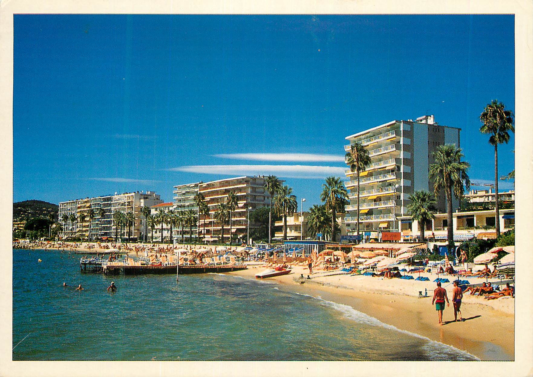 CPA Juan les Pins (Alpes Maritimes) Cote d'Azur French Riviera Les Plages de Sable fin