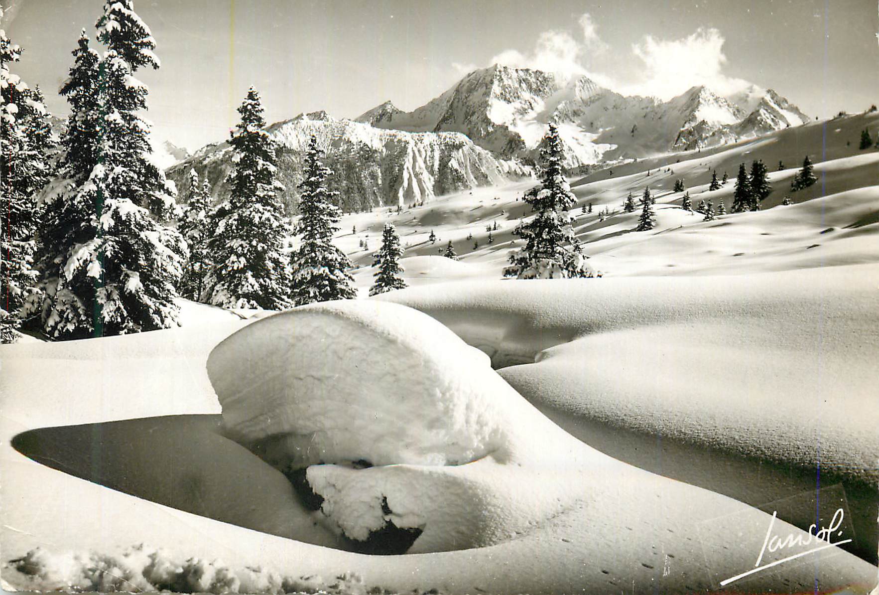 CPM Les Beaux Paysages de France L'Hiver dans les Alpes