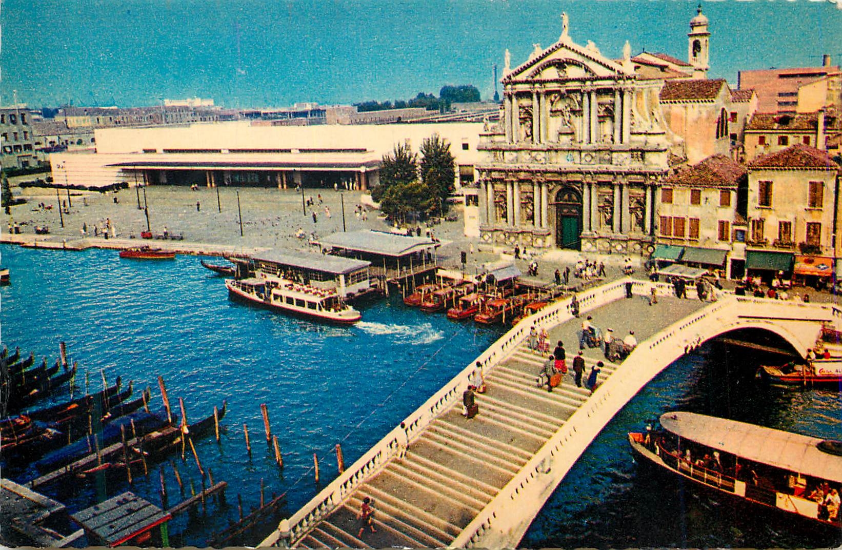 CPM Venise Pont des Scalzi et Gare