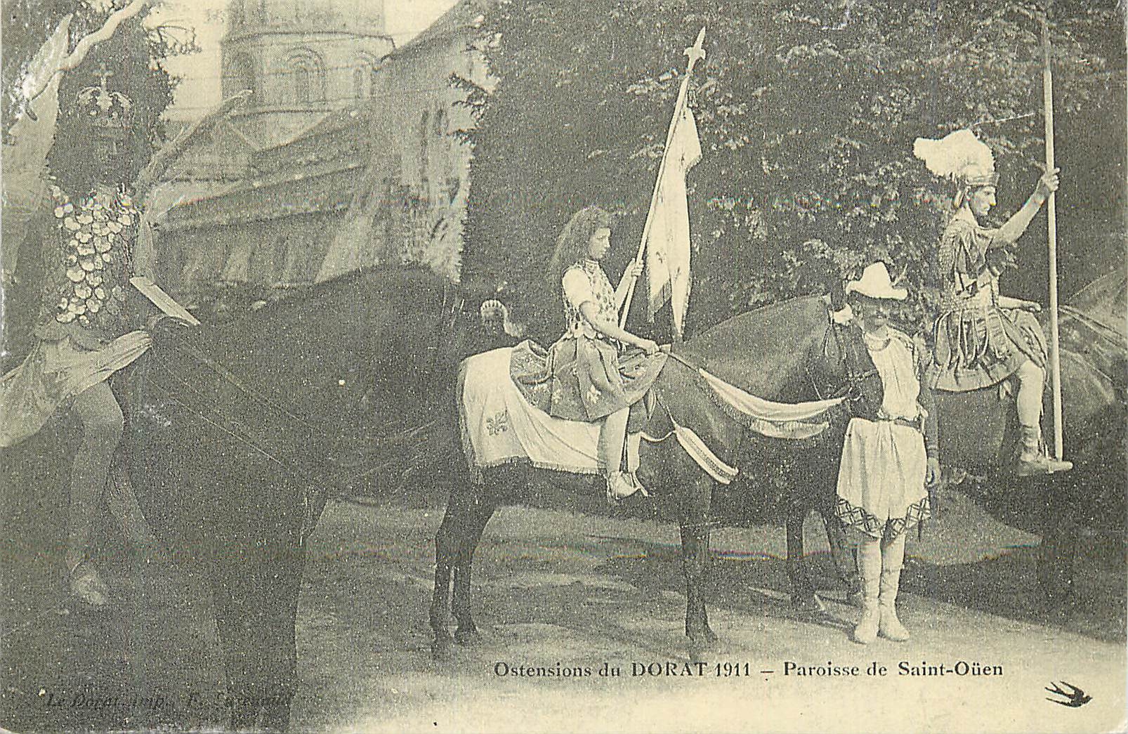 CPM Ostensions du Dorat 1911 Paroisse de Saint Ouen