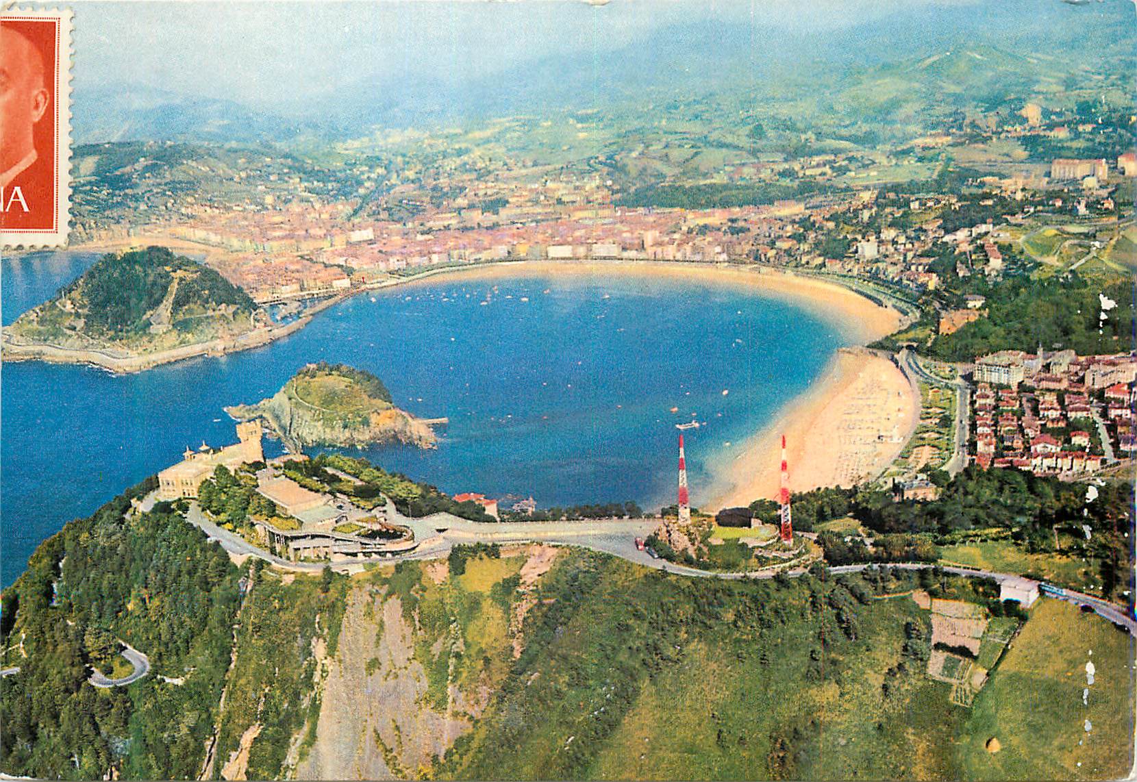 CPM San Sebastian (Espana) Vue Aerienne