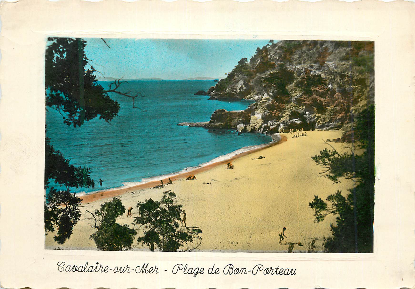 CPM Cavalaire sur Mer (Var) La Corniche des Maure Plage de Bon Porteau