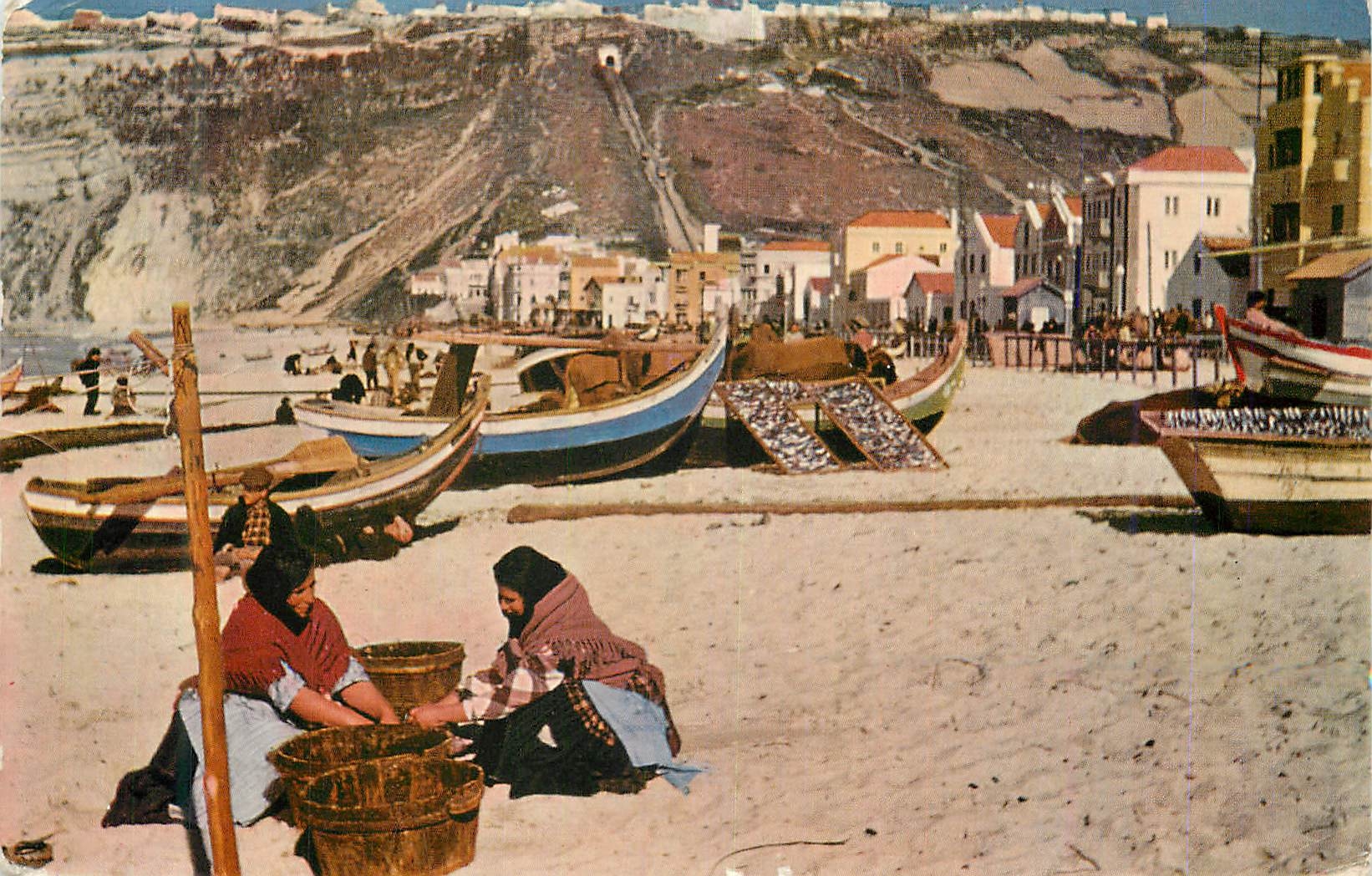 CPM Cores de Portugal Nazare sur la Plage