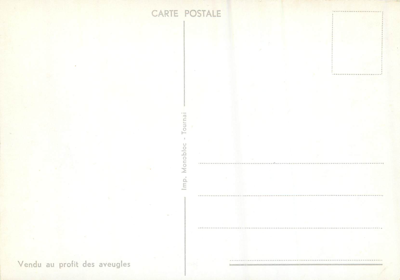 CPM Vendu au Profit des Aveugles — Rückseite