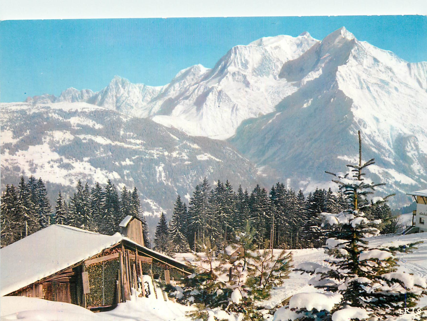 CPM Mont d'Arbois Bettex Panorama sur le Massif du Mont Blanc et les Aiguilles de Chamonix