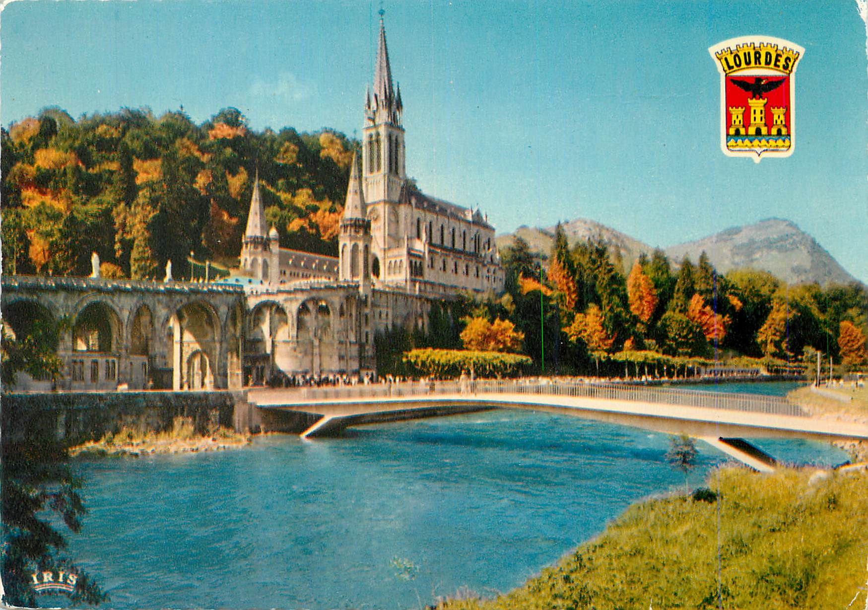 Lourdes — Basilique et ponts du Gave — éditeur IRIS, n°35