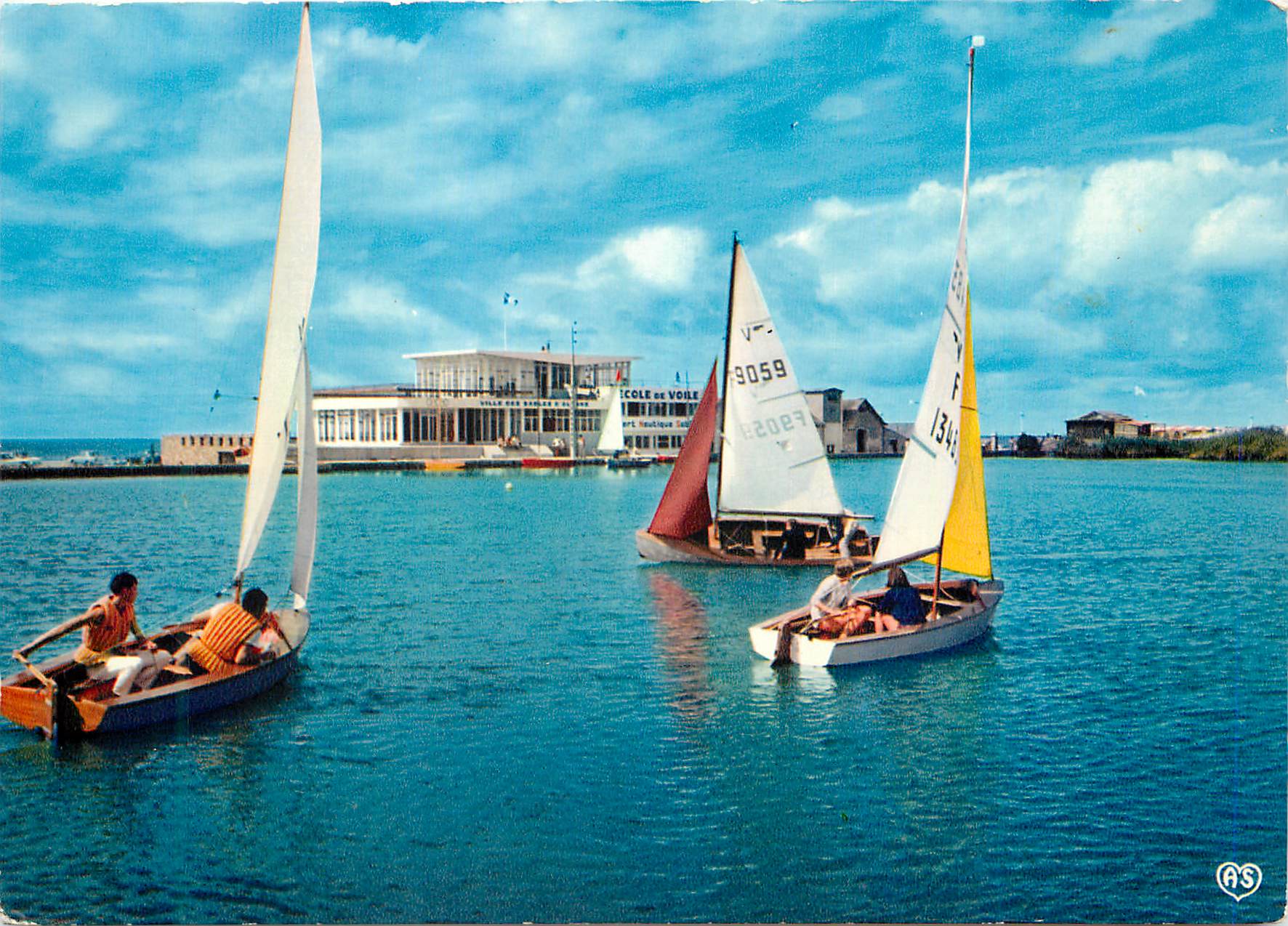 Les Sables-d'Olonne — Voiliers du lac de Tanchet — Artaud Frères, Nantes