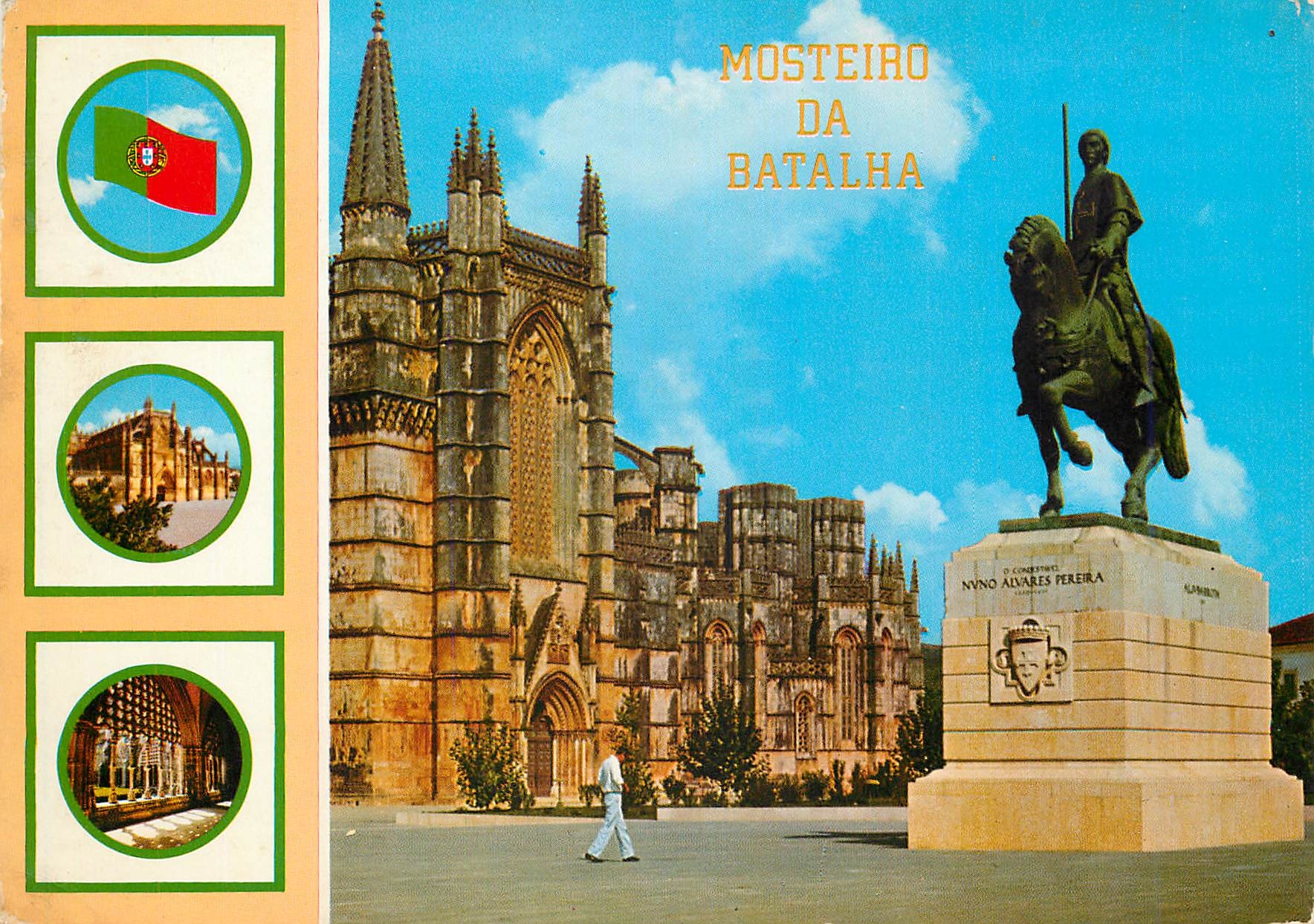 Mosteiro da Batalha — statue équestre de D. Nuno Álvares Pereira — Collection DÚLIA