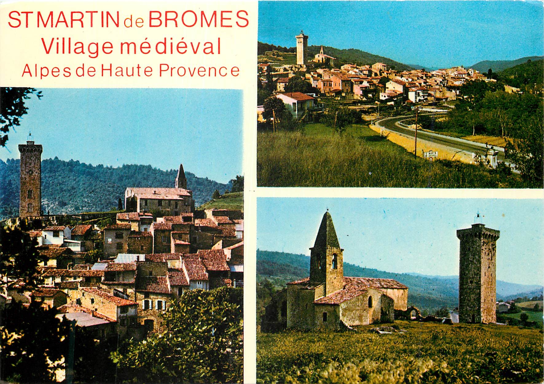 Saint-Martin-de-Bromes — Village médiéval — Alpes de Haute-Provence — Éditions ADIA N°720
