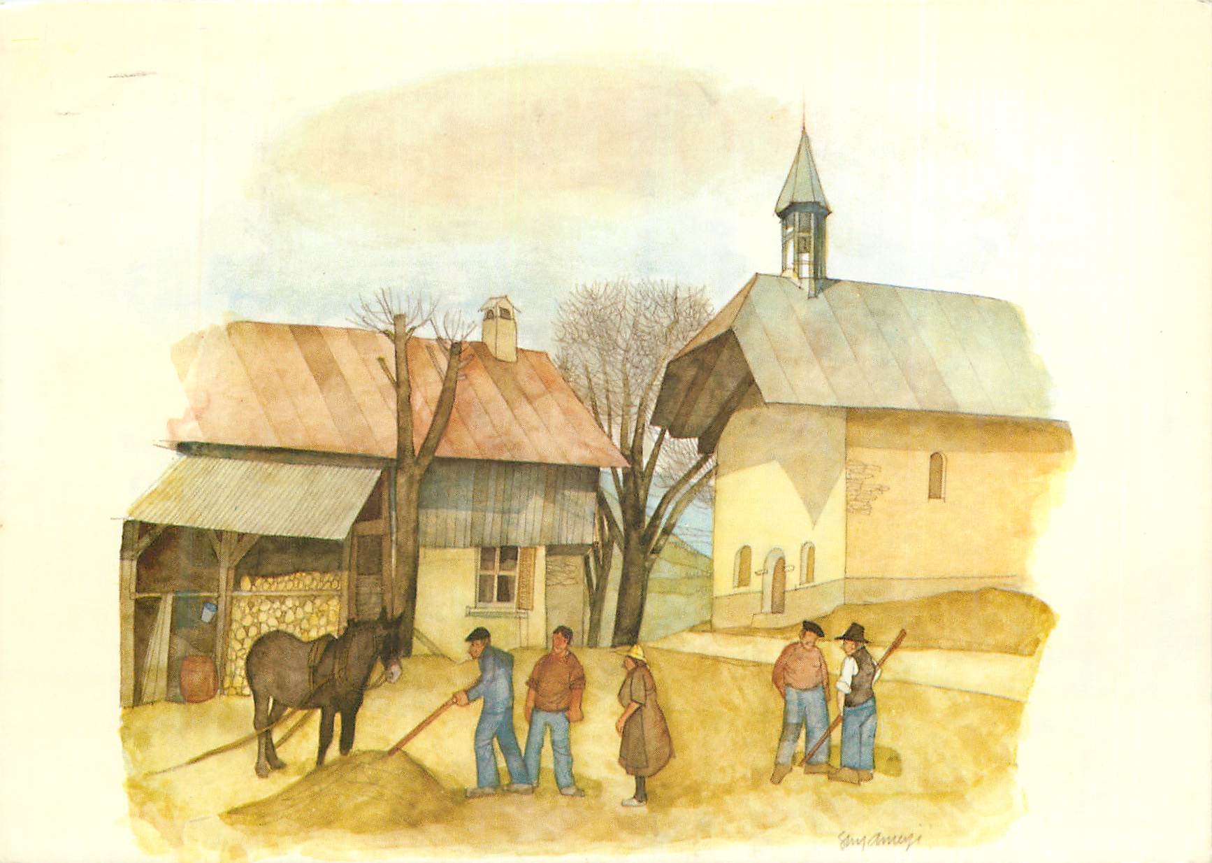 CPM Guy Ameye Aquarelle Bernard Grange Cartepostalerie Valloire