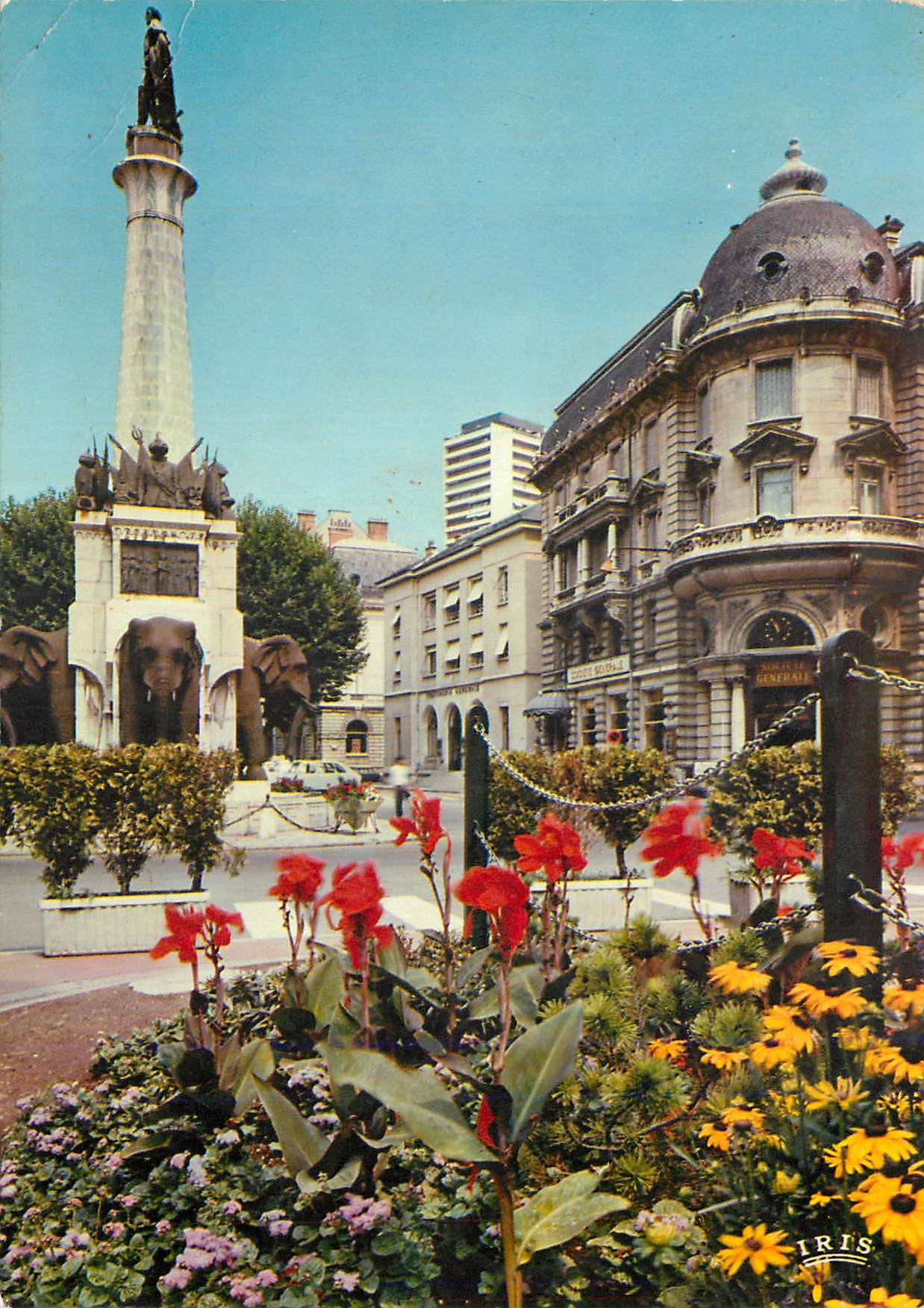 CPM Chambery Capitale de la Savoie la Colonne des Elephants