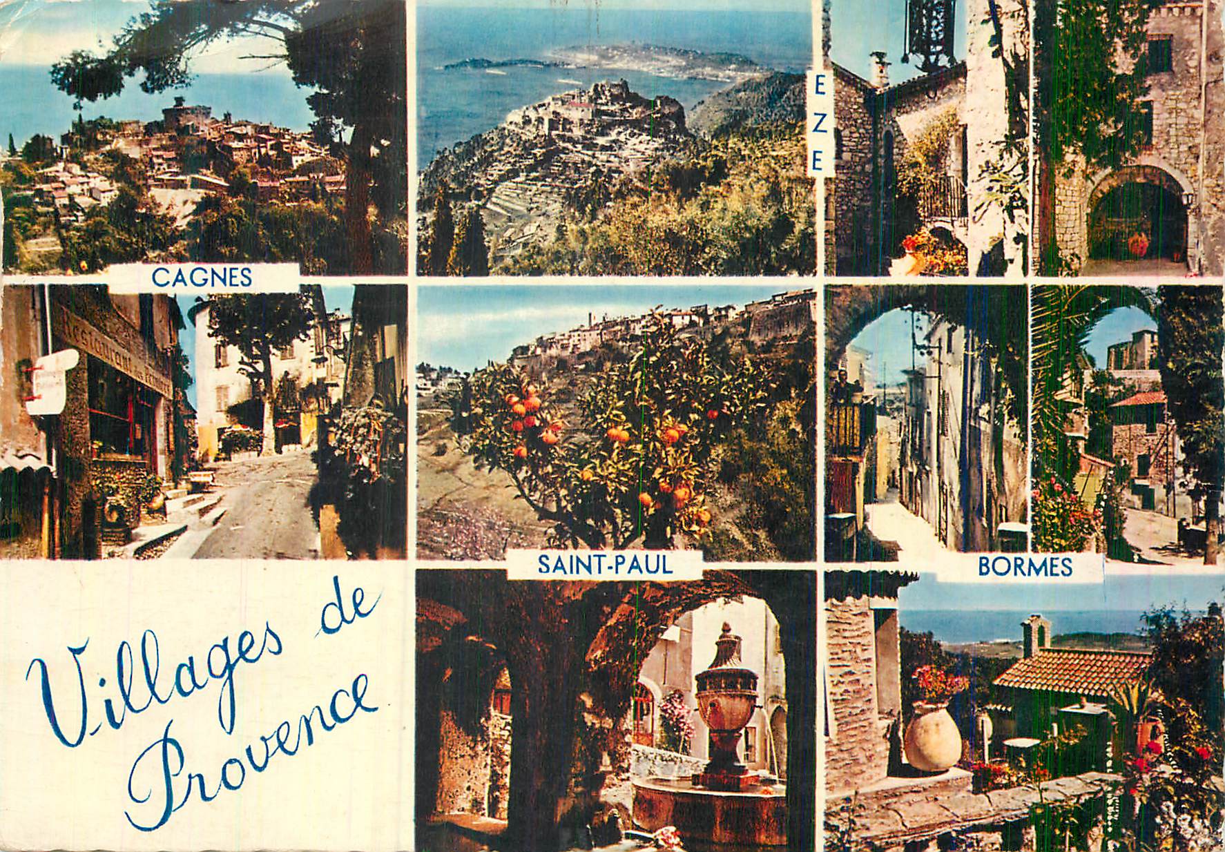 CPM Villages de Provence Cagnes Eze Saint Paul Bormes Reflets de la Cote d'Azur