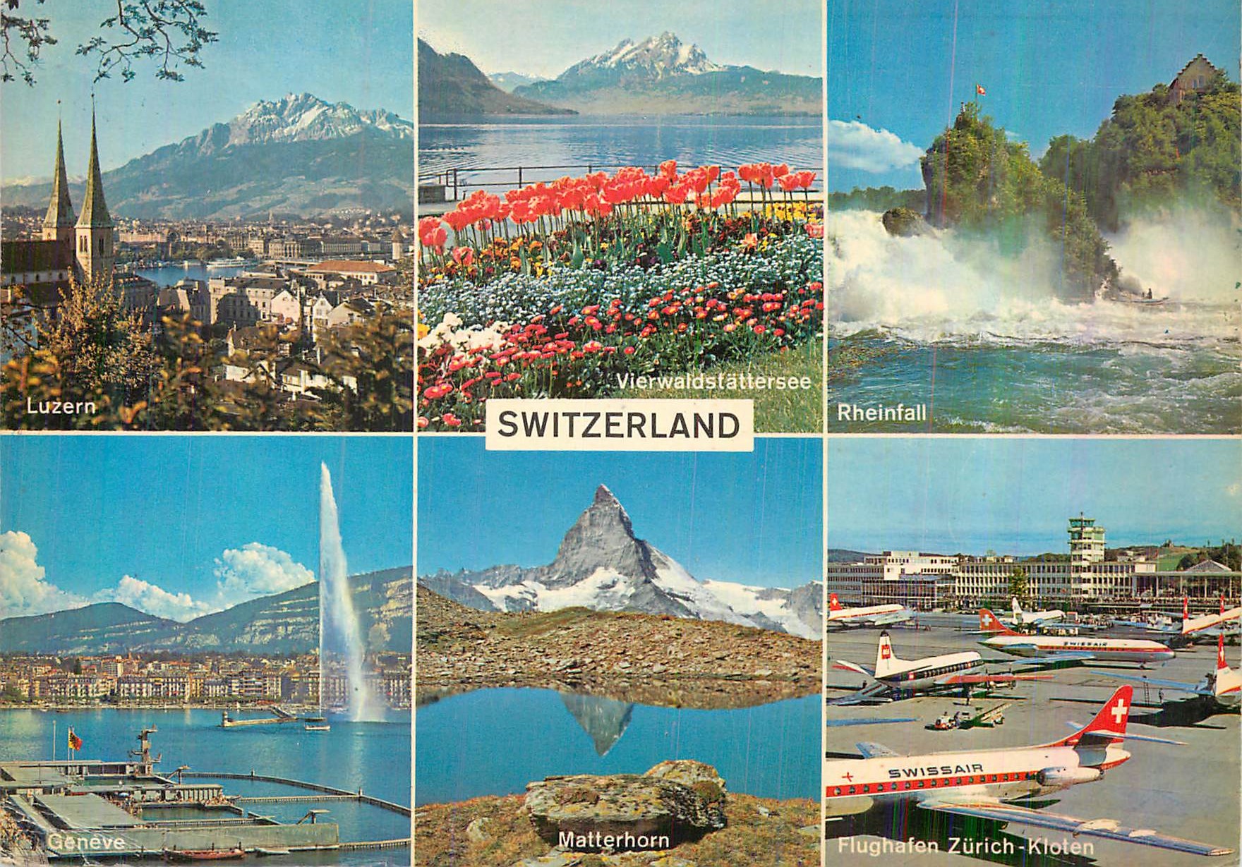 CPM Switzerland Luzern Rheinfall Geneve Matterhorn