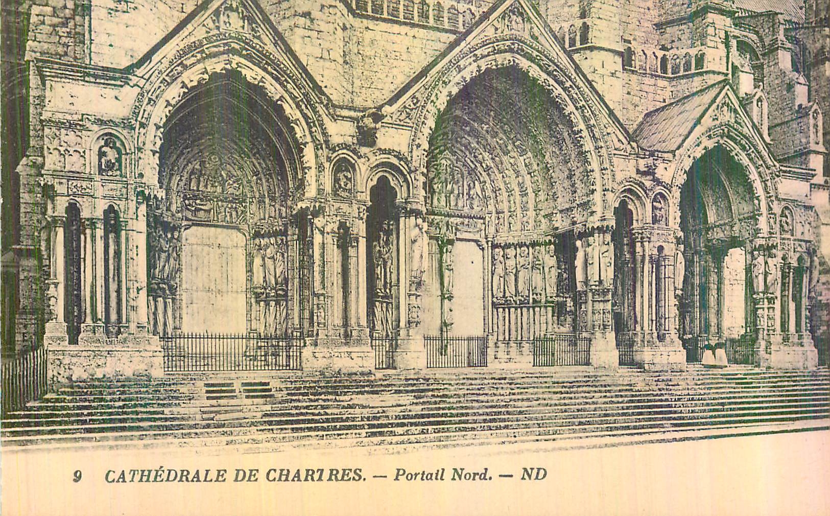 CPA Cathedrale de Chartres Portail Nord