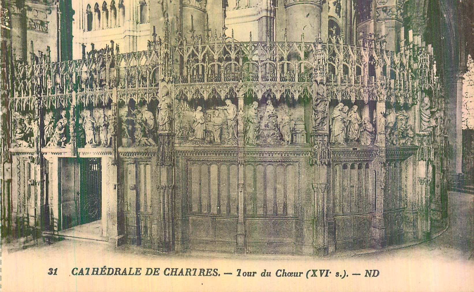 CPA Cathedrale de Chartres Tour du Choeur  (XVIe S)