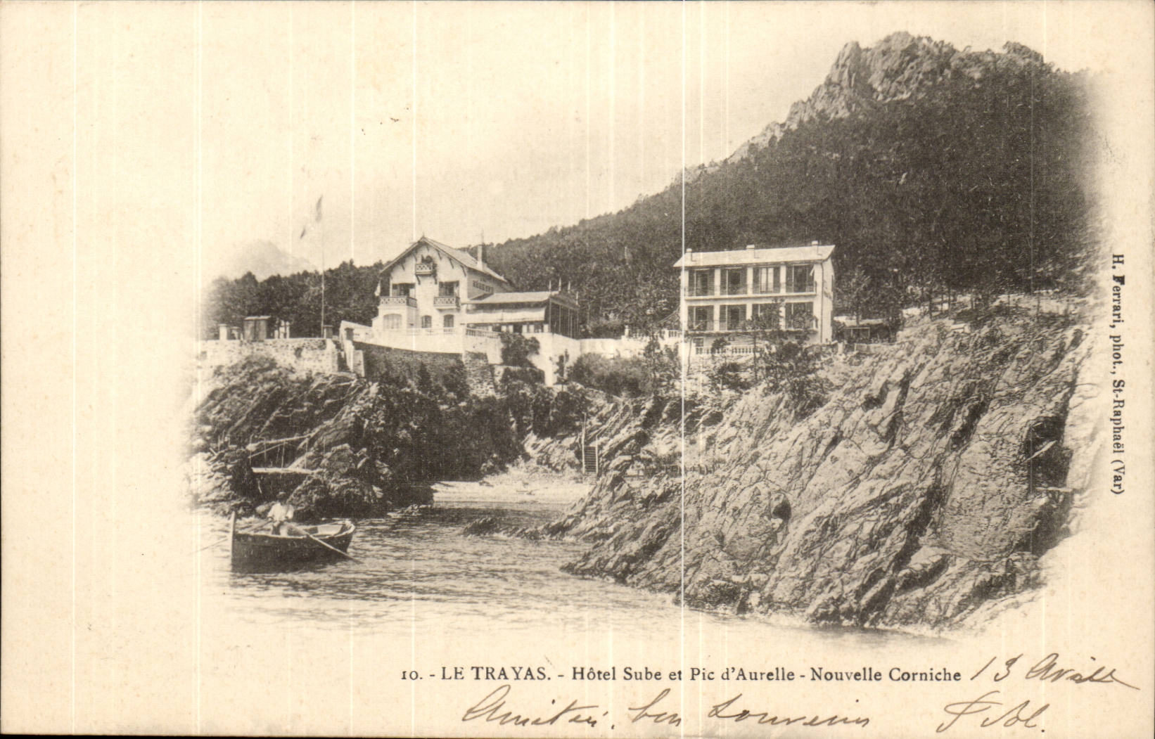 Le Trayas - Hotel Sube et Pic d'Aurelle - Nouvelle Corniche - CPA 