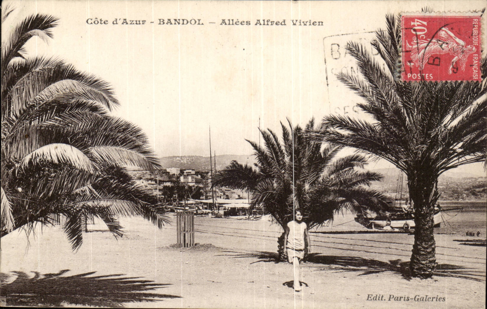 Bandol - Allees Alfred Vivien - CPA 