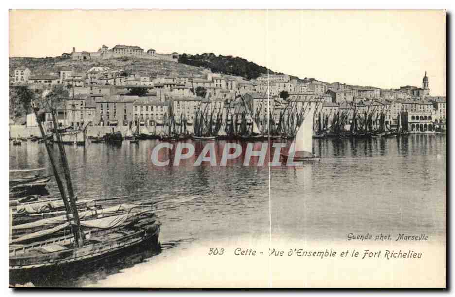 Cetel - Vue d'Ensemble et le Fort Richelieu — Guendé phot. Marseille, n° 503