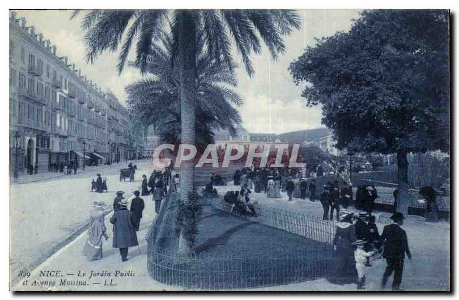 Nice - Le Jardin Publique - Avenue Massena - CPA 