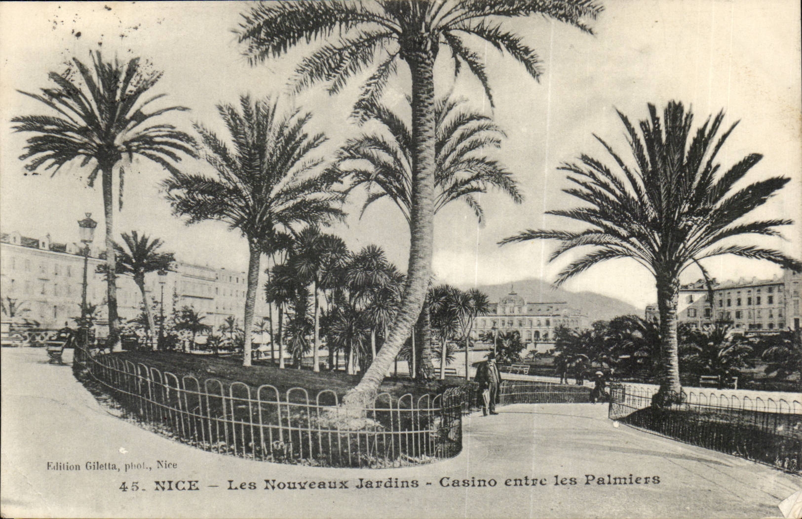Nice - Les Nouveaux Jardins - Casino entre les Palmiers - CPA 