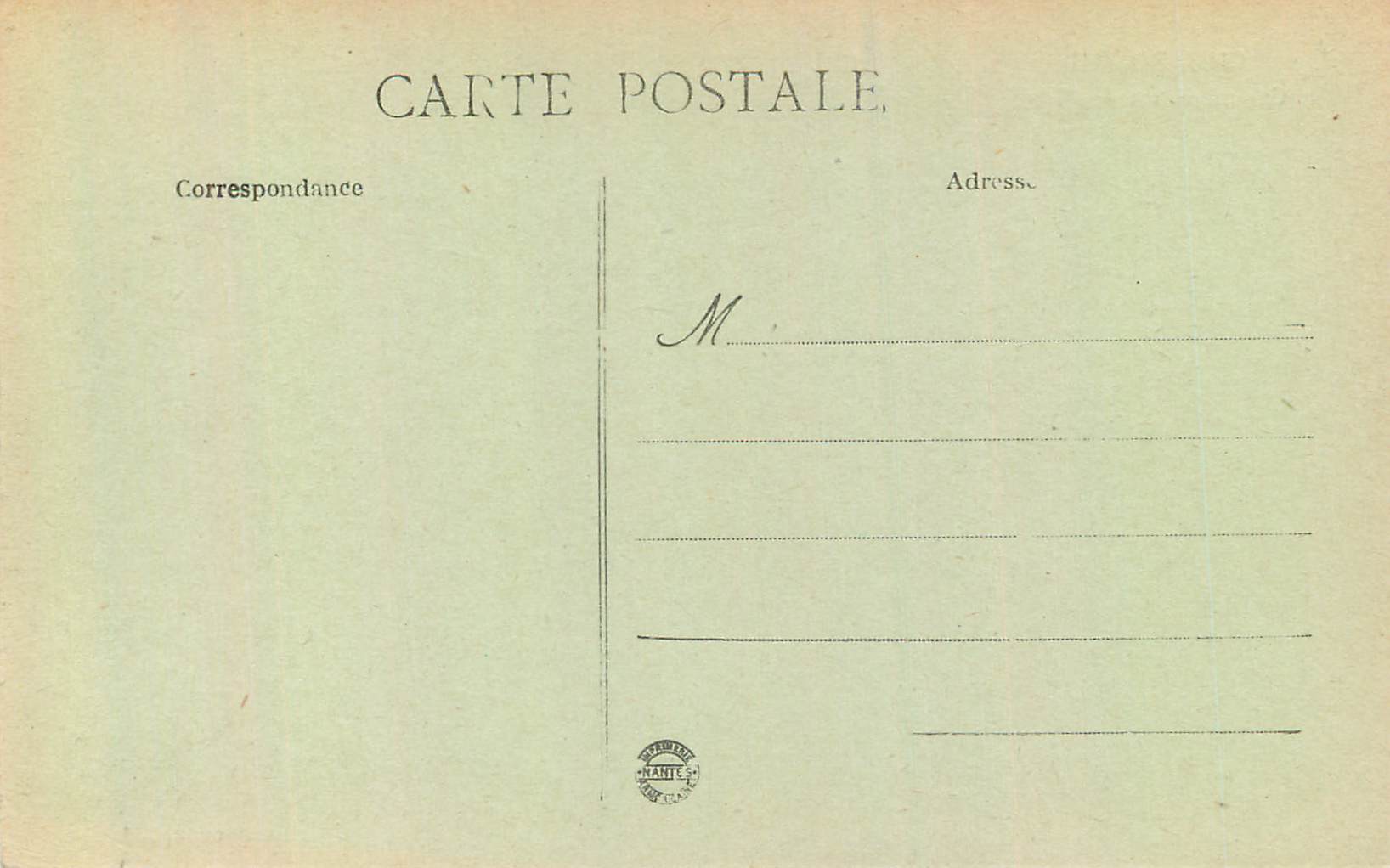 CPA Cherbourg Caserne Briere de l'Isle Militaria — Rückseite
