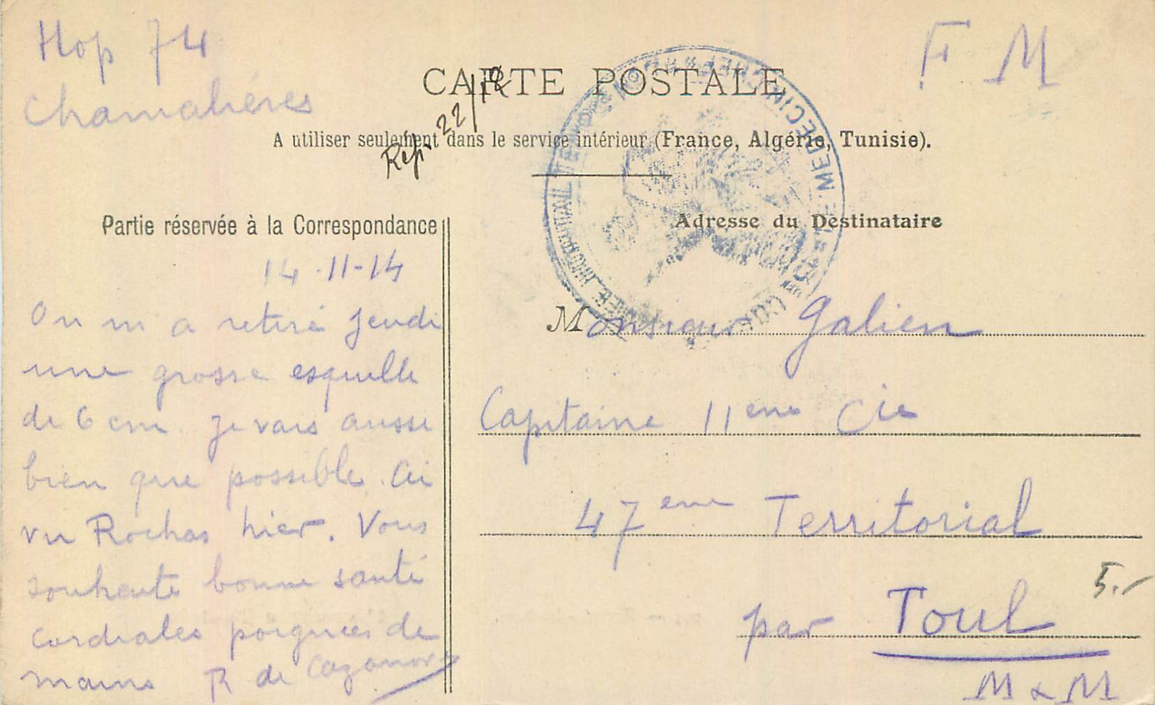 CPA Royat le Parc L'Auvergne Illustree — Rückseite