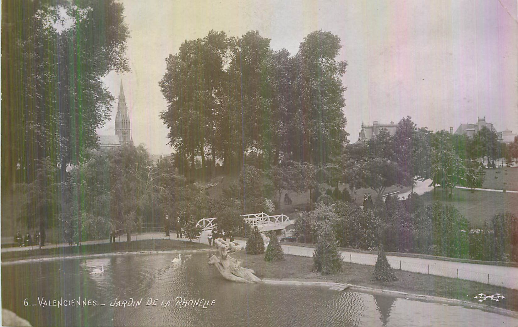CPA Valenciennes Jardin de la Rhonelle